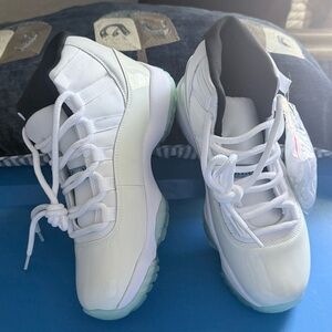 Jordan White and Black High-Top Sneakers